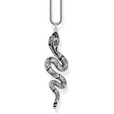 Thomas Sabo Snake Necklace - Silver/Black
