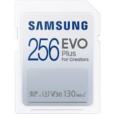 Samsung 256 GB - Class 10 Minneskort Samsung Evo Plus 2021 SDXC Class 10 UHS-I U3 V30 130MB/S 256GB