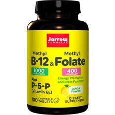 Jarrow Formulas Methyl B-12 & Methyl Folate Lemon 100 st