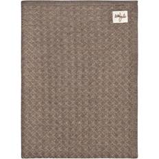 Little Jalo Knitted Baby Blanket Wood Brown