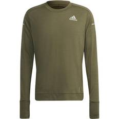 Herr - Reflexer Tröjor adidas Cooler Long Sleeve Sweatshirt Men - Focus Olive