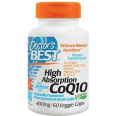 Doctors Best High Absorption CoQ10 BioPerine 400 mg 60 vegkapslar