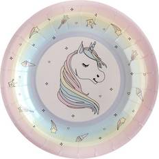 Vegaoo Disposable Plates Unicorn Pastel 10-pack
