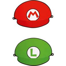 Fotoprops, Partyhattar & Ordensband Amscan Partyhattar Super Mario 8-pack