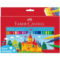 Tuschpennor Faber-Castell Felt Tip Pen Castle 50-pack