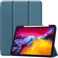 Gröna Surfplattaskal MTK iPad Pro 11 2021 Slim fit tri-fold fodral Grön