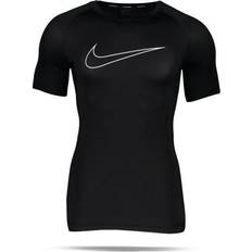 Nike Herr Underställ Nike Dri-Fit Pro Short Sleeve Top Men - Black/White