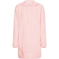 Calvin Klein One Lounge Hooded Sweatshirt Dress - Barely Pink