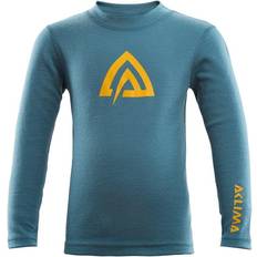 Aclima Kid's Warmwool Crew Neck - Tapestry/Olive Night (101741-221)