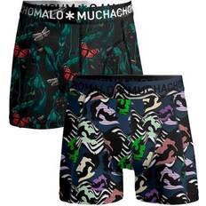 Muchachomalo Underkläder Muchachomalo Cotton Stretch Women Boxer 2-pack - Black/Blue