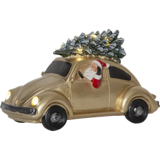 Varmvit Jullampor Star Trading Scenery Merryville Christmas Car with Santa Jullampa 12cm