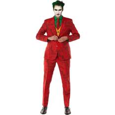 Clowner - Plast Maskeradkläder OppoSuits Suitmeister Scarlet Joker Costume