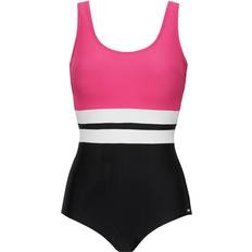Dam - Rosa Baddräkter Abecita Piquant Swimsuit - Black/Pink