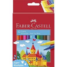Faber-Castell Tuschpennor Faber-Castell Fiberpenna Barn sorterade färger 12/FP
