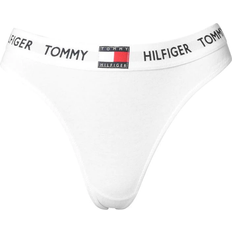 Tommy Hilfiger Trosor Tommy Hilfiger Organic Cotton Logo Thong - Classic White