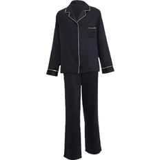 Polyester Pyjamasar Bluebella Claudia Shirt and Trouser - Black