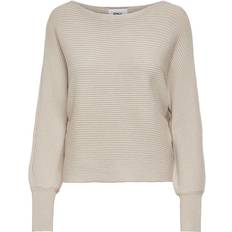 Only Tröjor Only Adaline Life Short Knitted Sweater - Beige/Pumice Stone