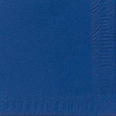 Blåa Pappersservetter Duni Servett Mörkblå, 3-lager, 33x33cm, 125/fp