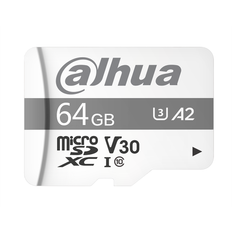 64 GB - microSD Minneskort & USB-minnen Dahua P100 microSDXC Class 10 UHS-I U3 V30 A2 64GB