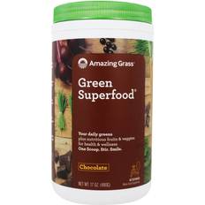 Amazing Grass Green SuperFood Drink Powder Cacao Chocolate Infusion 60 Servings