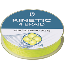 Kinetic Fiskelinor Kinetic 4 Braid 150m Flue Yellow