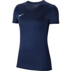 Nike Blåa - Dam - Kort ärmar - Polyester T-shirts Nike Dri-FIT Park VII Jersey Women - Midnight Navy/White
