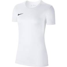 Nike Dam - Kort ärmar - Polyester - Vita T-shirts Nike Dri-FIT Park VII Jersey Women - White/Black