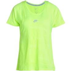 Nike Air Dri-FIT Short-Sleeve Running T-shirt Women - Volt/Reflective Silver