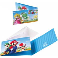 Grattiskort & Inbjudningskort Amscan Cards & Invitations Super Mario 8pcs