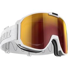 Bliz Split Nano Optics Ski Goggles - Matt White/Brown Red Multi