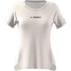 Adidas Dam - Polyester - Vita T-shirts adidas Terrex Parley Agravic All Round T-shirt Women - Non Dye