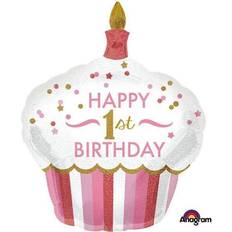 Amscan Happy 1st Birthday Cupcake Ballon Pige
