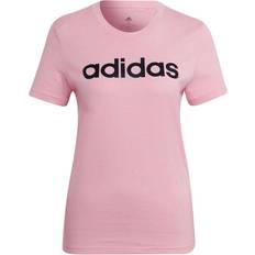 Adidas Bomull - Dam - Långa kjolar - Rosa T-shirts adidas Women's Loungewear Essentials Slim Logo T-shirt - Light Pink/Black