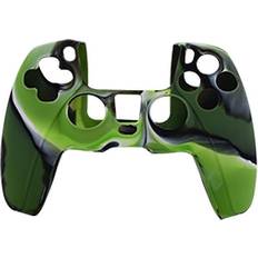 MTK Playstation 5 Silicone Skin Grip - Green/Black Camouflage