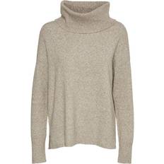 Vero Moda Doffy Cowl Neck Sweater - Sepia Tint/Detail Melange
