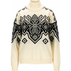 Dale of Norway Tröjor Dale of Norway Falun Heron Women’s Sweater - Offwhite/Black