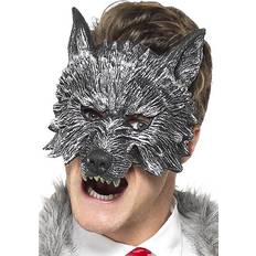 Smiffys Grå Masker Smiffys Deluxe Big Bad Wolf Mask