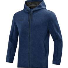 JAKO Premium Basics Hooded Jacket Unisex - Seablue Melange
