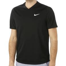 Herr T-shirts Nike Court Dri-FIT Victory Tennis T-shirt Men - Black/Black/White
