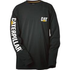 Cat Herr Kläder Cat Trademark Banner Long Sleeve T-shirt - Black