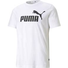 Puma Herr Överdelar Puma Essentials Logo T-shirt - White