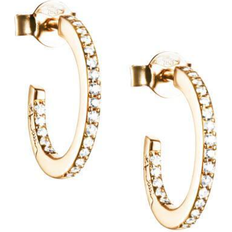 Efva Attling Guld Örhängen Efva Attling Star Hoops Earrings - Gold/Diamonds