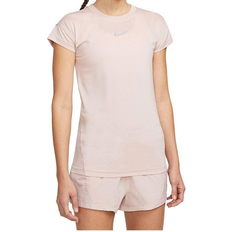 Nike Dam - Kort ärmar - Polyester - Rosa T-shirts Nike Dri-FIT Run Division Short-Sleeve Running T-shirt Women - Pink Oxford/Sail/Reflective Silver