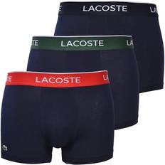 Lacoste Boxers Kalsonger Lacoste Casual Trunks 3-pack - Navy Blue/Green/Red/Navy Blue