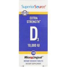 Superior Source Extra Strength Vitamin D3 10000 IU 100 MicroLingual Tablets