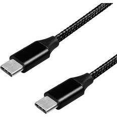 Röda - USB C-USB C - USB-kabel Kablar LogiLink USB C - USB C M-M 2.0 1m