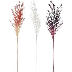 Dkd Home Decor Buketter Vit Röd EVA (etylvinylacetat (3 pcs) (30 x 5 x 100 cm) Konstgjord växt