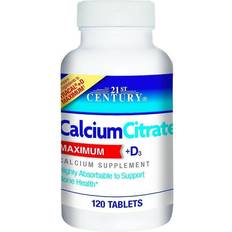 21st Century Calcium Citrate Maximum + D3 120 st