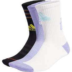 Adidas Lila Strumpor adidas Classic Padded Shooting Socks Adidas Love Unites 3-pack - Black/Off White/Light Purple