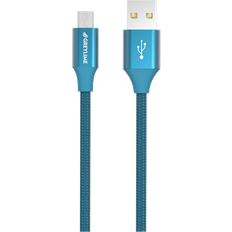 Gröna - USB A-USB Micro-B - USB-kabel Kablar GreyLime Braided USB A-USB Micro B 1m